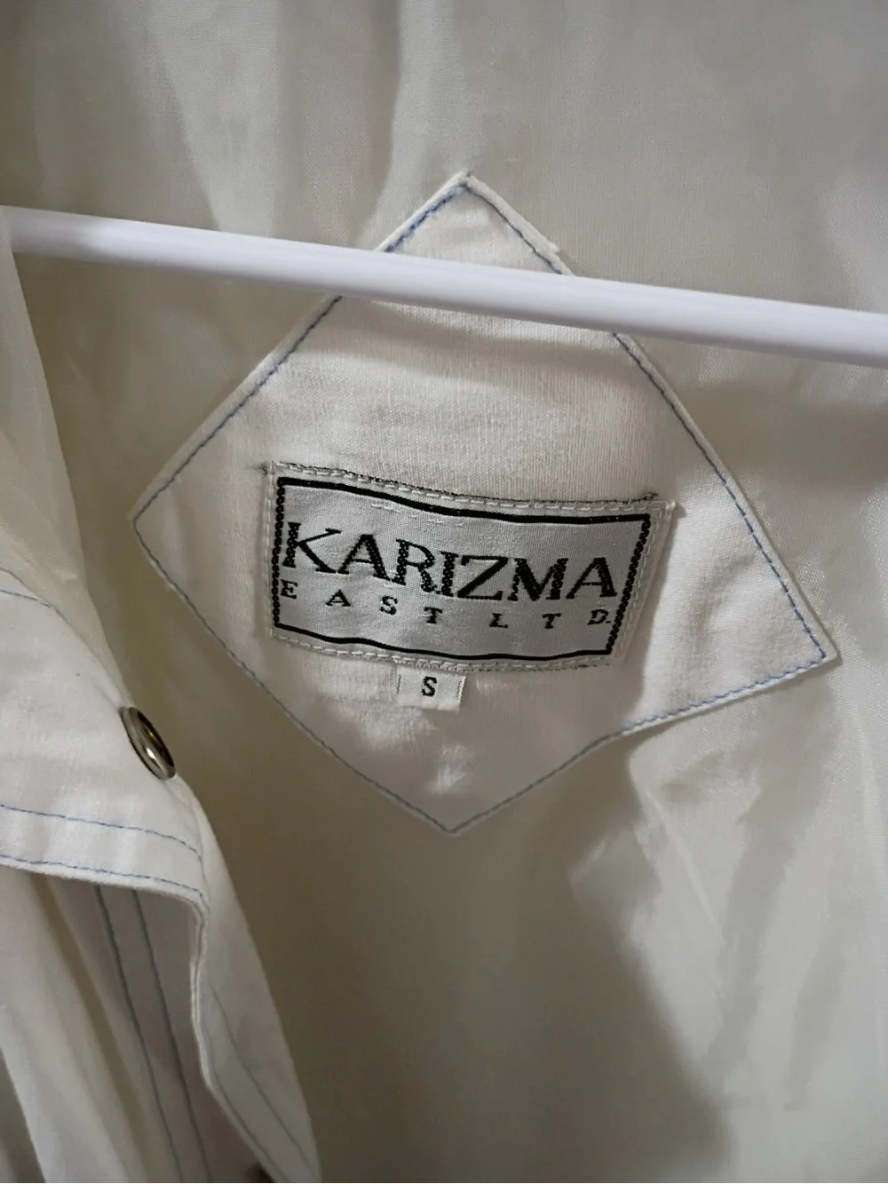 Karizma Women's Cream & Light Blue Bomber Jacket